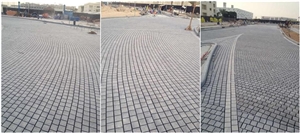 G654 Granite Paving Stone,Padang Dark Granite Cube Stone & Pavers