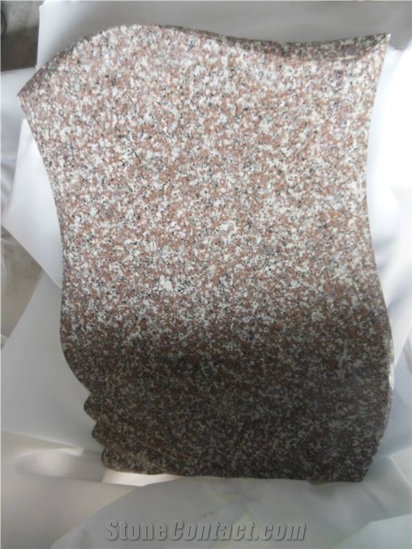 G664 Granite, Luoyuan Cherry Red/Bainbrook Brown Granite Tombstones