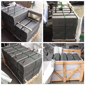 G684 Black Pearl Basalt Paving Stone Kerbstone, Road Stone, Side Stone
