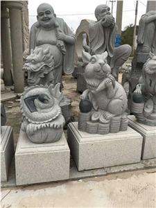 Natural Granite Garden Statues, Animals Handcraved Sculptures/Carving