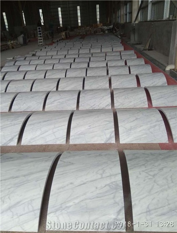 New Design Bianco Carrara White Marble Roman Column Cover/Panel/Pillar