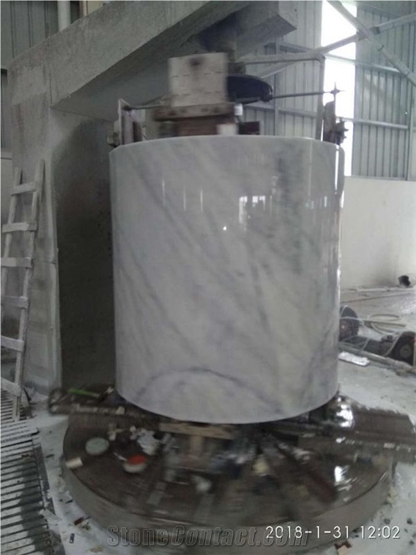 New Design Bianco Carrara White Marble Roman Column Cover/Panel/Pillar