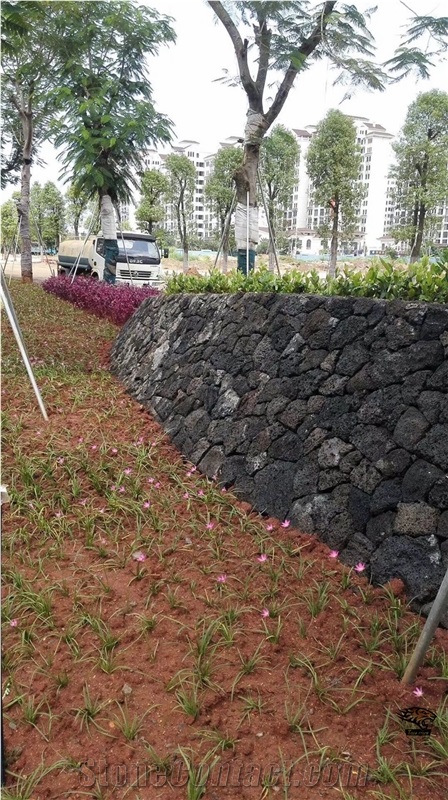 G122 Black Basalt Stone Tiles Lava Rock