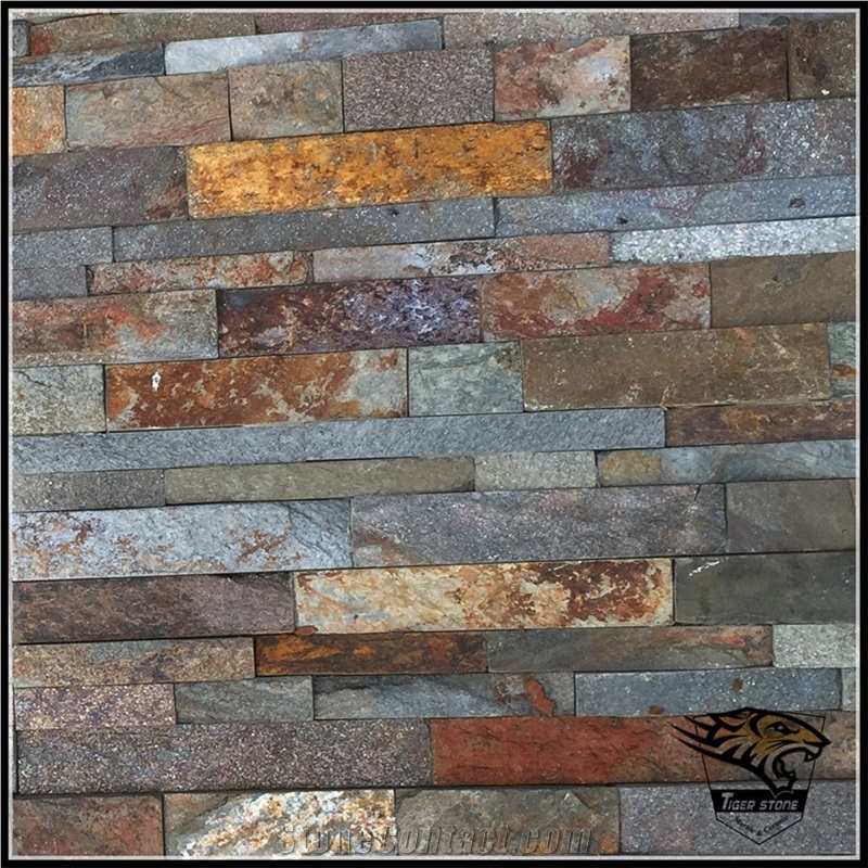 Sy007 Slate Bricks Wall Cladding Split Surface Stone Veneer