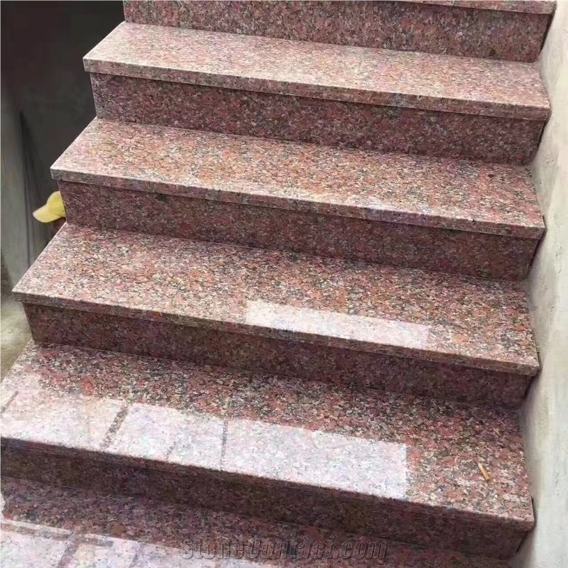 Maple Leaf Red Granite Stairs Steps G562 Red Block Steps
