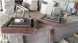 Maple Leaf Red Granite Stairs Steps G562 Red Block Steps