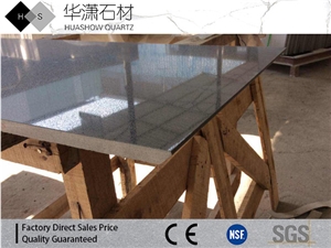 Customized Quartz Countertop Dark Grey Color
