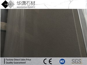 Hs112 Concreta Grey Artificial Quartz Countertop Polished