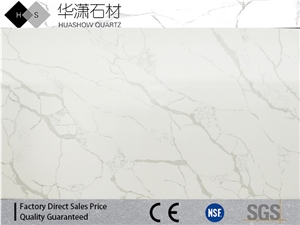 Statuario Calacatta White Quartz Slab on Sale