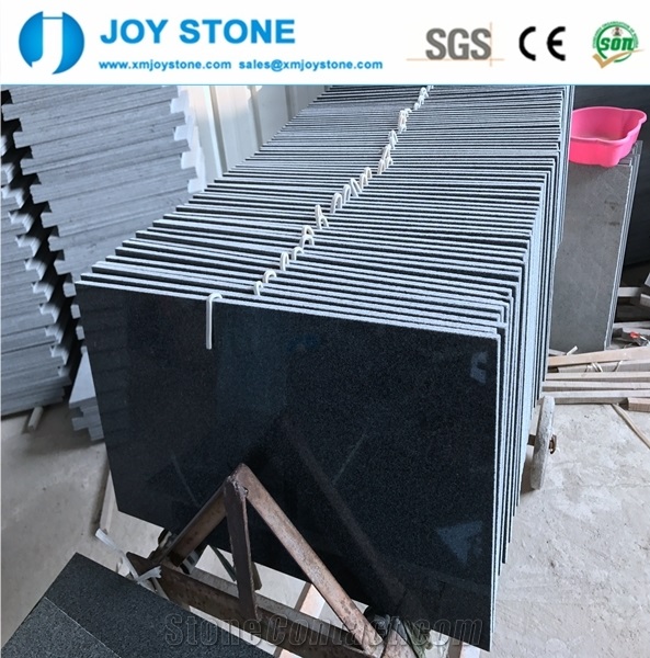 Professional Sesame Impala Black G654 Granite Stone Floor Wall Tiles