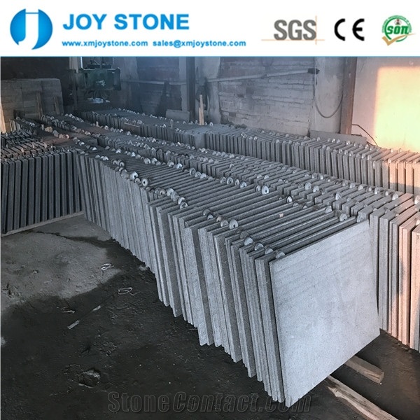 Flamed and Brushed Finish New China Black G684 Granite Paving Tiles