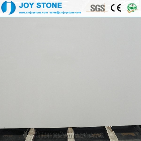 Good Quartz Surface Polished Slabs Pure White Artificial Quartz Stone