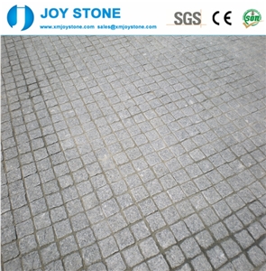 Wholesale Cheap G654 Black Cube Stone Pavers Driveway Flooring Popular