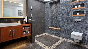 Luxurious Bathroom Remodel with a Pop Of Color