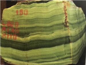 Iran Light Green Onyx Block