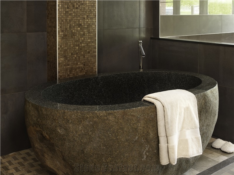 Basalt River Stone Bath Tub