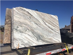 Seqouia Quartzite Slabs, Sequoia Grey Quartzite