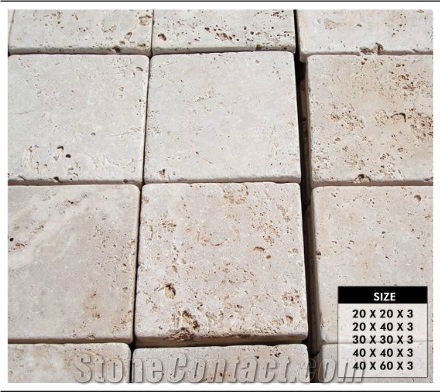 Classic Tumbled Cube Stone Pavers
