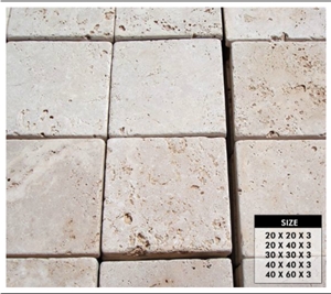 Classic Tumbled Cube Stone Pavers