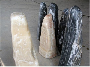 Onyx & Black Angel Garden Rocks