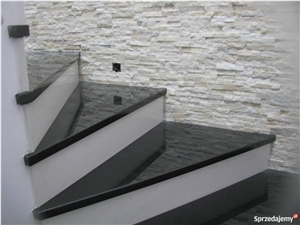 India Charcoal Black Granite Steps