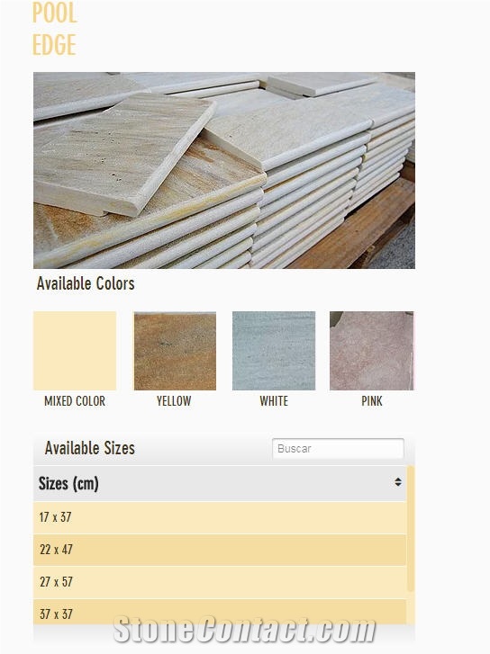 Rosa Oriente Sao Tome Quartzite Pool Pavers, Pool Coping