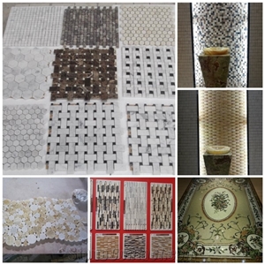 Marble Mosaic Tiles, Mosaic Medallion Tiles,Stone Mosaic Tiles