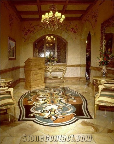 Cream Yellow Marble Slabs & Tiles