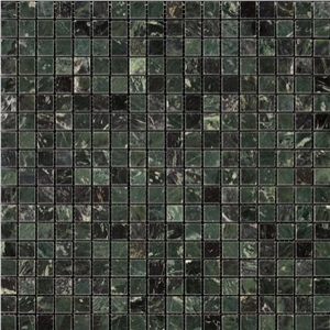 Big Green Flower Marble Mosaic