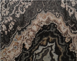Catrame Onyx- Black Argento Onyx Slabs
