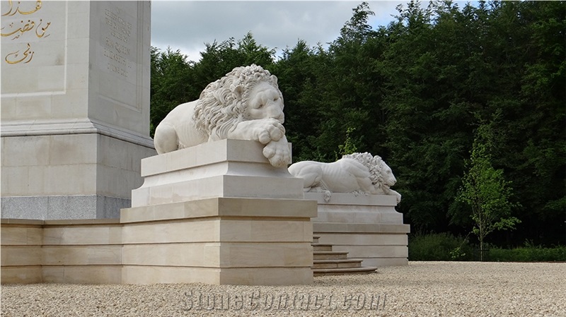 Sleeping Lion in Massangis Limestone
