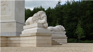 Sleeping Lion in Massangis Limestone