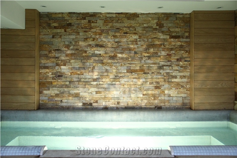 Natural Thin Stone- Veneer, Ledgestone, Wall Cladding, Paving