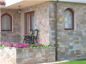 Natural Thin Stone- Veneer, Ledgestone, Wall Cladding, Paving