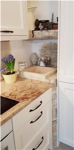 Modern Kitchen Design with Natural Stone