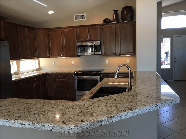 Quality Reagan Cafe with White Ornamental Granite Tops