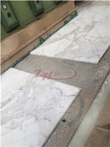 Statuary White Marble Natural Stone Honeycomb Panels Compsite Panel