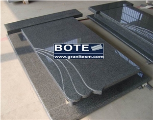 G654 Sesame Grey Granite Tombstone Monument Gravestone Headstone