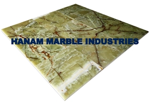 Green Onyx - Pakistan Dark Green Onyx Tiles & Slabs