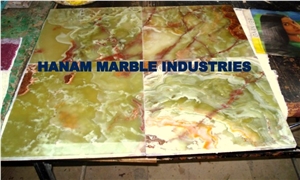 Green Onyx - Pakistan Dark Green Onyx Tiles & Slabs
