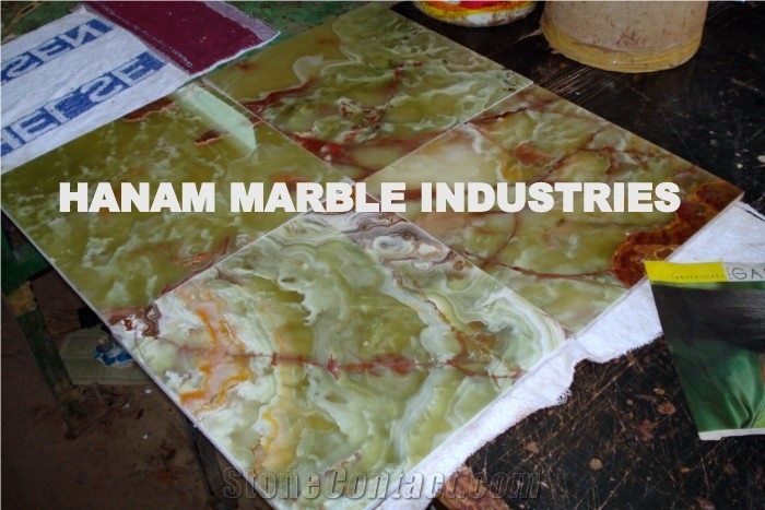 Green Onyx - Pakistan Dark Green Onyx Tiles & Slabs