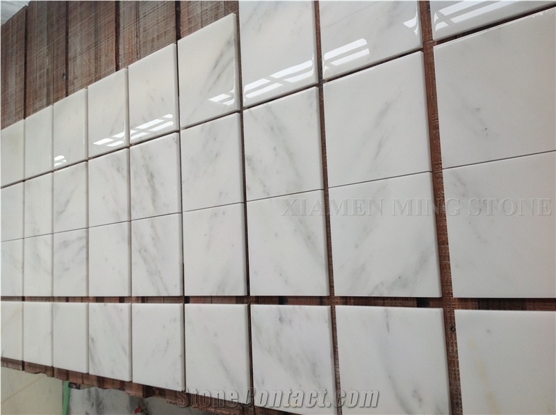 A Bianco Dolomite White Marble Tile Panel Bathroom Walling,Floor Covering