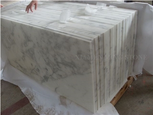 Calacatta Carrara White Marble Cutting Tiles Wall Panel Hotel Flooring Pattern