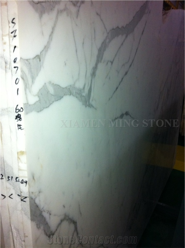 Calacatta Carrara White Marble Slab Wall Panel Tile,Hotle Bathtoom Floor Paving
