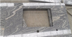 Cheap China Juparana Granite Polished Coutertops Bathroom Vanitey Tops