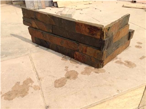 Cheap China Natural Rusty Slate Culture Stone,Corner,Z Shape,Cladding