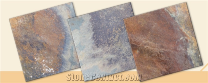 Cheap Chinese Rusty Slate,Natural Brown,Yellow,Tiles,Flooring