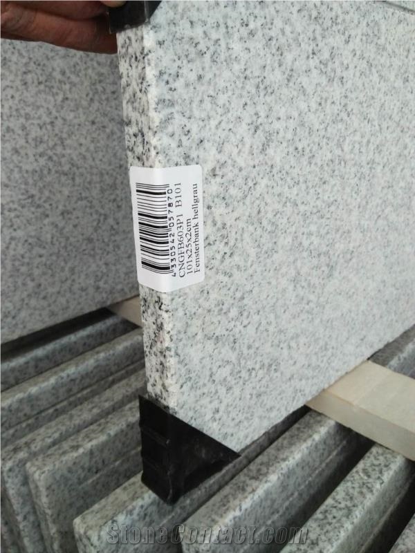 Cheap Grey Granite G603,Polished Window Sill