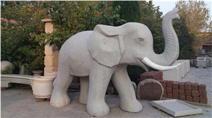 Granite Animals Sculpture&Statues, Carving Stone Elephent, Hand Carved