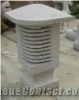 Japanese Style Lantern in Grey Granite,Lamp in Garden